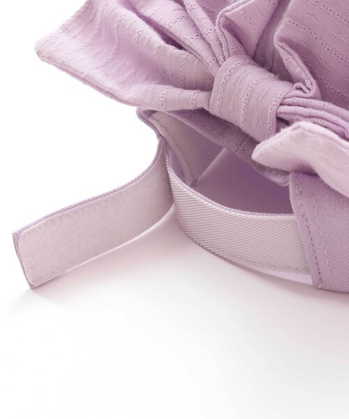 SLAP SLIP(スラップスリップ)の「ラメ刺しゅうバックリボンキャップ(52~54cm)(キャップ・キッズ・パープル/ピンク・S/M)」の4枚目の写真