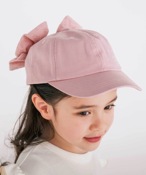 SLAP SLIP(スラップスリップ)の「ラメ刺しゅうバックリボンキャップ(52~54cm)(キャップ・キッズ・パープル/ピンク・S/M)」の15枚目の写真