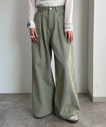 タックワイドデニム