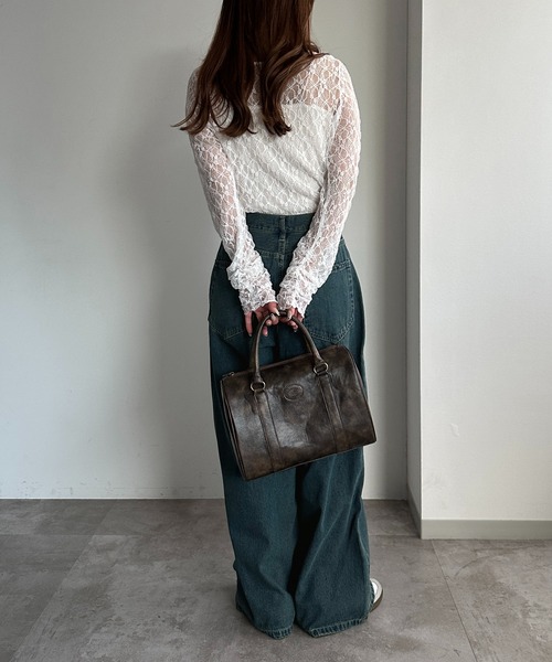 apres jour mignon（アプレジュールミニョン）の「タックワイドデニム（デニムパンツ・レディース・ブルー系その他/パープル/ブラック系その他/ブルー系その他2・X-LARGE/LARGE/SMALL/MEDIUM）」の22枚目の写真