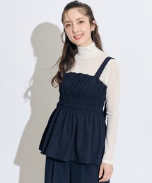 SWINGLE（スウィングル）の「シャーリングキャミビスチェトップス（キャミソール）」