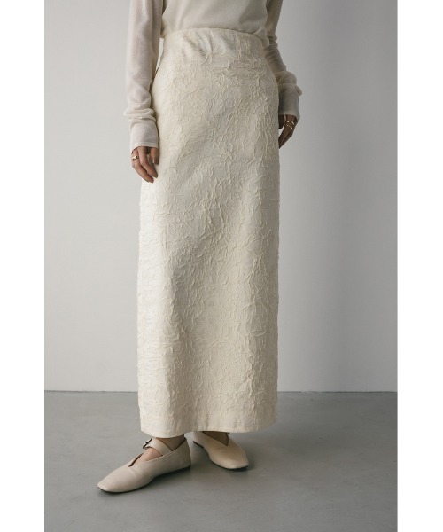 STYLEMIXER(スタイルミキサー)の「ワッシャーペンシルスカート(スカート・レディース・アイボリー/ブラック・SMALL/MEDIUM)」の9枚目の写真
