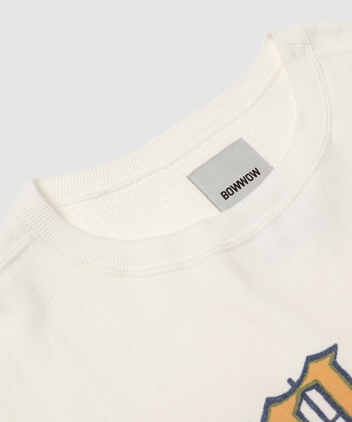 【BOWWOW】WEST POINT LOGO SWEATSHIRT/WHITE/クルースウェット BOW WOW〉WEST POINT LOGO SWEATSHIRT｜UP NORTH ONLINE STORE