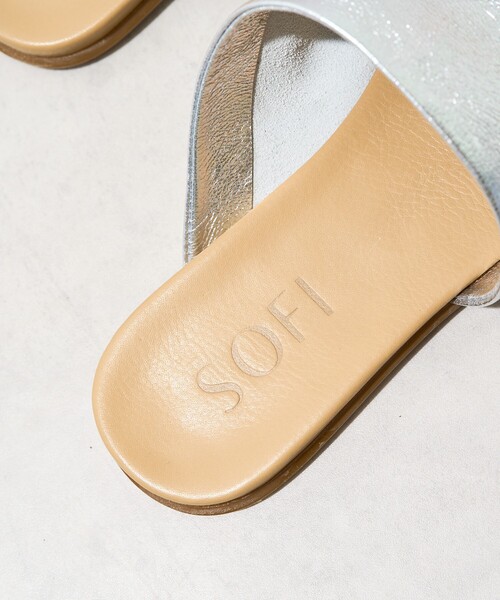 FREAK'S STORE（フリークスストア）の「SOFI/ソフィー レザーカバードサンダル（サンダル・レディース・ブラウン/ブラック/シルバー・36/37/38）」の6枚目の写真