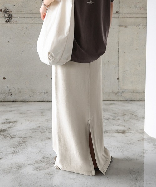 ANME（アンメ）の「ピグメント加工ANMEエンブロイダリーロゴスウェットタイトスカート（スカート・レディース・ブラック/ベージュ/ネイビー・M/L）」の14枚目の写真