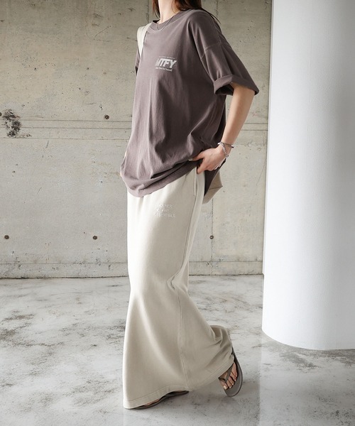 ANME（アンメ）の「ピグメント加工ANMEエンブロイダリーロゴスウェットタイトスカート（スカート・レディース・ブラック/ベージュ/ネイビー・M/L）」の15枚目の写真