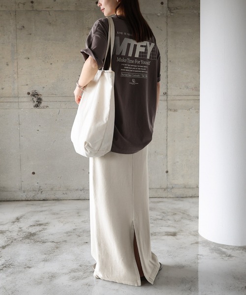 ANME（アンメ）の「ピグメント加工ANMEエンブロイダリーロゴスウェットタイトスカート（スカート・レディース・ブラック/ベージュ/ネイビー・M/L）」の18枚目の写真