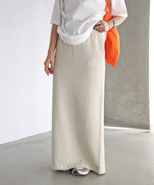 ANME（アンメ）の「ピグメント加工ANMEエンブロイダリーロゴスウェットタイトスカート（スカート・レディース・ブラック/ベージュ/ネイビー・M/L）」の19枚目の写真