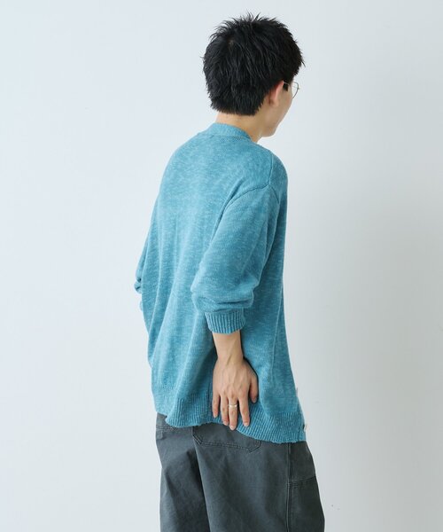 WHIMSIC（ウィムジック）の「【WHIMSIC】スラブヤーンニットカーディガン*（カーディガン/ボレロ・レディース・オレンジ/ピンク/アイボリー/ブルー・FREE）」の11枚目の写真