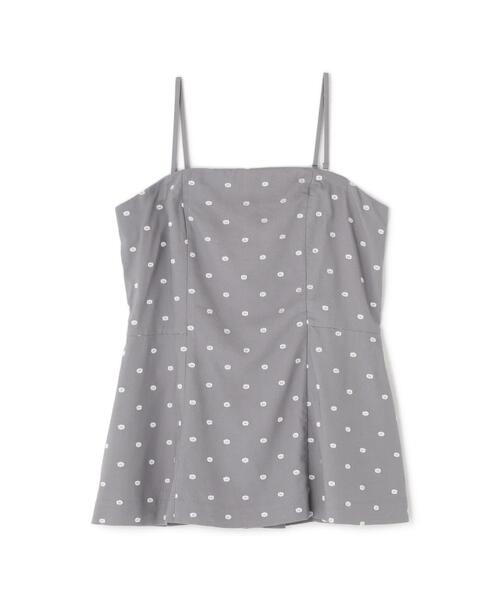 NATURAL BEAUTY BASIC（ナチュラルビューティーベーシック）の「◇【BLANC】ドット刺繍キャミビスチェ（キャミソール・レディース・グレー系その他/ブラック系その他・FREE）」の13枚目の写真