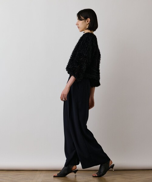 GRACE CONTINENTAL（グレースコンチネンタル）の「フラワーチュール刺繍ブルゾン（ブルゾン・レディース・グレー/ブラック・36）」の4枚目の写真