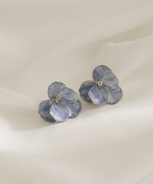 セール】YU-KA:レトロフラワーピアス rétro flower pierce