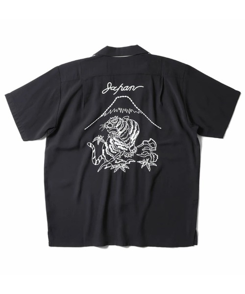 HOUSTON ヒューストン］RYU TORA MAIKO EMB SOUVENIR S/S SHIRT