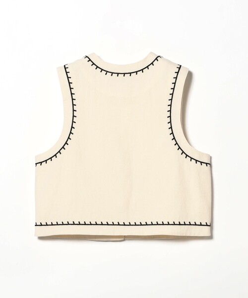 B:MING by BEAMS（ビーミングバイビームス）の「コード 刺繍 ベスト（ベスト・レディース・ホワイト系その他5/ブラック・ONE SIZE）」の7枚目の写真