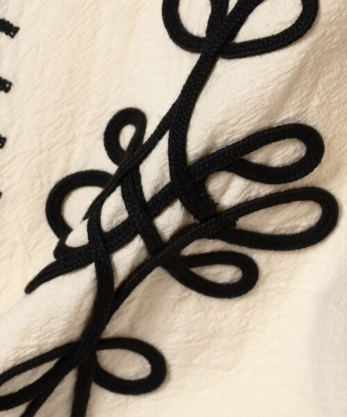 B:MING by BEAMS（ビーミングバイビームス）の「コード 刺繍 ベスト（ベスト・レディース・ホワイト系その他5/ブラック・ONE SIZE）」の8枚目の写真