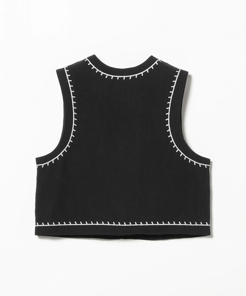 B:MING by BEAMS（ビーミングバイビームス）の「コード 刺繍 ベスト（ベスト・レディース・ホワイト系その他5/ブラック・ONE SIZE）」の9枚目の写真