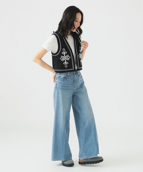 B:MING by BEAMS（ビーミングバイビームス）の「コード 刺繍 ベスト（ベスト・レディース・ホワイト系その他5/ブラック・ONE SIZE）」の14枚目の写真