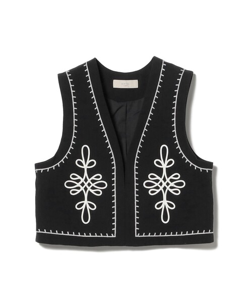 B:MING by BEAMS（ビーミングバイビームス）の「コード 刺繍 ベスト（ベスト・レディース・ホワイト系その他5/ブラック・ONE SIZE）」の17枚目の写真