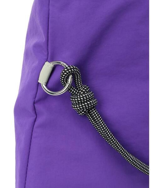 Samansa Mos2 blue（サマンサモスモスブルー）の「2WAY配色ナイロントート（ハンドバッグ・レディース・パープル/グレー/ブラック・F）」の10枚目の写真