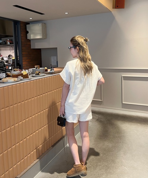スウェットセットアップ トップス＆ショートパンツ