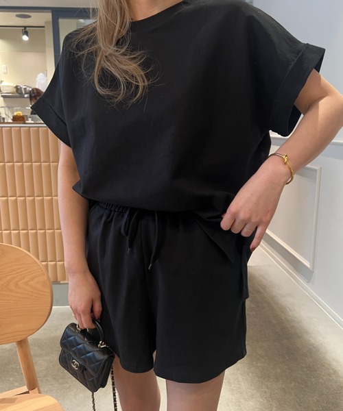 スウェットセットアップ トップス＆ショートパンツ