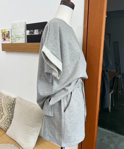 [ ] スウェットセットアップ ショートパンツ StyleSea セットアップ スウェットセットアップ トップス