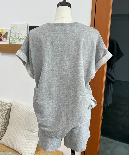 スウェットセットアップ トップス＆ショートパンツ