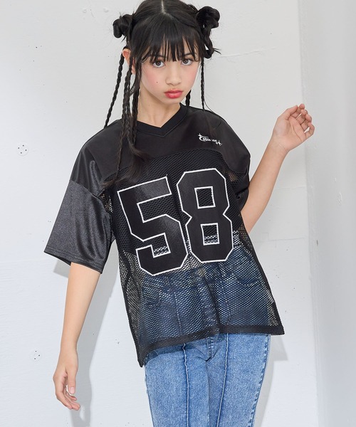 【新品未使用】PGG 黒 メッシュ ノースリーブシャツ　サイズ0 PGG】【直営店舗&公式オンライン限定】Peストレッチサッカー