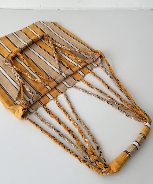 CANAL JEAN（キャナルジーン）の「DULTON　HAMMOCK TOTE L ハンモックトートL/RNZ-0861L（トートバッグ・レディース・ピンク/ブルー/イエロー/グリーン・ONE SIZE）」の8枚目の写真