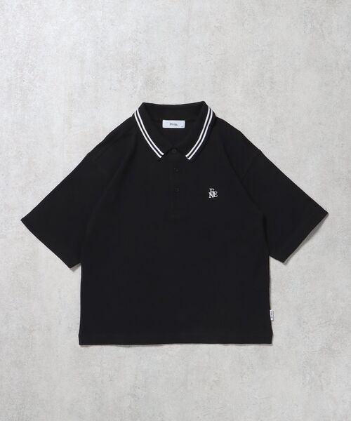 FFEIN（フェイン）の「【FFEIN（フェイン）】襟ライン刺繍ポロシャツ/ 短丈 鹿の子 Tシャツ 半袖 ワンポイント（ポロシャツ・メンズ・オフホワイト/ブラック/サンドベージュ/ネイビー・SMALL/MEDIUM/LARGE）」の13枚目の写真