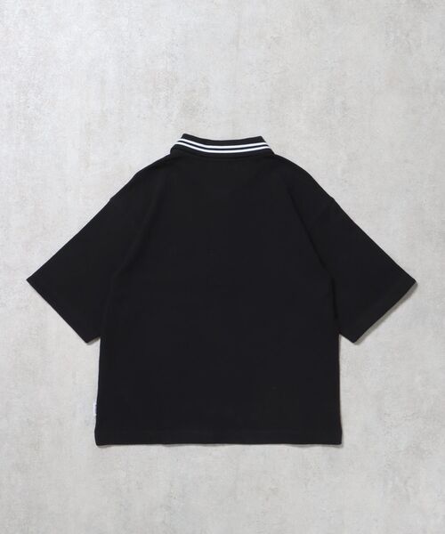 FFEIN（フェイン）の「【FFEIN（フェイン）】襟ライン刺繍ポロシャツ/ 短丈 鹿の子 Tシャツ 半袖 ワンポイント（ポロシャツ・メンズ・オフホワイト/ブラック/サンドベージュ/ネイビー・SMALL/MEDIUM/LARGE）」の14枚目の写真