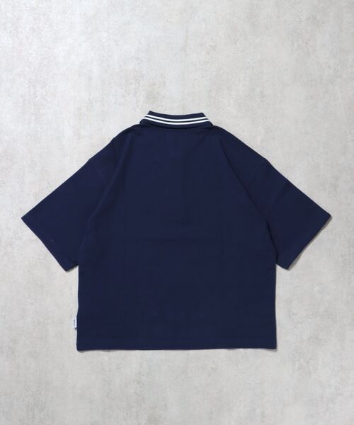 FFEIN（フェイン）の「【FFEIN（フェイン）】襟ライン刺繍ポロシャツ/ 短丈 鹿の子 Tシャツ 半袖 ワンポイント（ポロシャツ・メンズ・オフホワイト/ブラック/サンドベージュ/ネイビー・SMALL/MEDIUM/LARGE）」の22枚目の写真