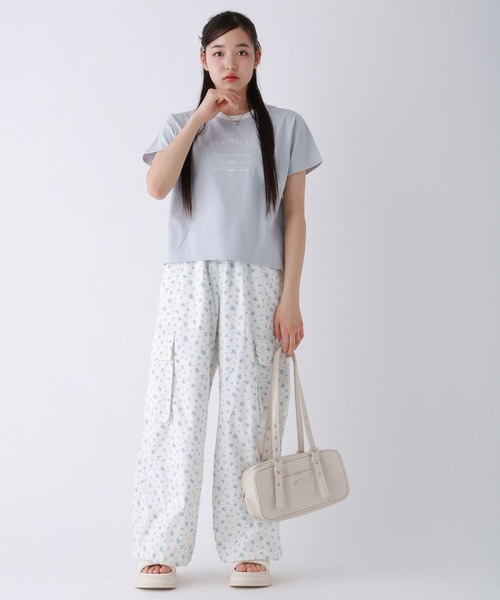repipi armario(レピピ アルマリオ)の「【girly line】COOLリンガーT【接触冷感】(Tシャツ/カットソー・キッズ・ホワイト×レッド/ホワイト×ブラック/ブラック/サックスブルー/ホワイト×ピンク・LARGE/SMALL/MEDIUM)」の11枚目の写真