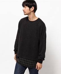 WHO'S WHO gallery | 【EXCHANGEZ】ニットソー切替スウェット(スウェット)