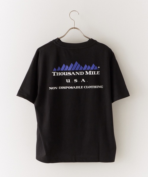 THOUSAND MILE(サウザンドマイル)の「THOUSAND MILE/サウザンドマイル SHORT SLEEVE PRINT TEE LOGO Tシャツ(Tシャツ/カットソー・メンズ・ブラック・L/M/S)」の21枚目の写真