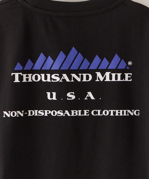 THOUSAND MILE(サウザンドマイル)の「THOUSAND MILE/サウザンドマイル SHORT SLEEVE PRINT TEE LOGO Tシャツ(Tシャツ/カットソー・メンズ・ブラック・L/M/S)」の3枚目の写真