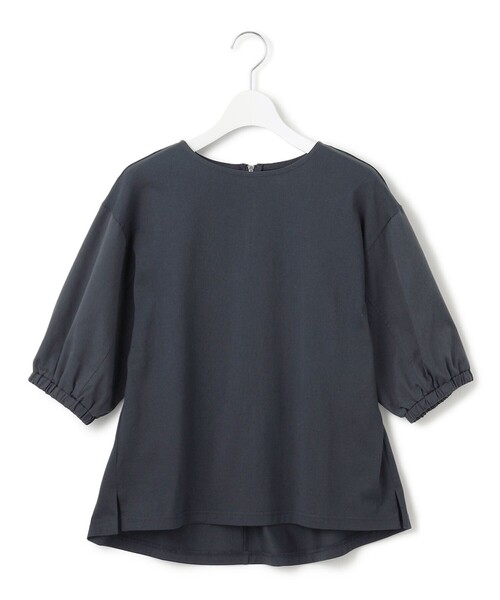 J.PRESS YORK STREET(ジェイプレスヨークストリート)の「【WOMEN】ツイストスリーブジャージ プルオーバー(Tシャツ/カットソー・レディース・ホワイト系/ライトグリーン系/ネイビー系/ピーコックグリーン系・F)」の8枚目の写真