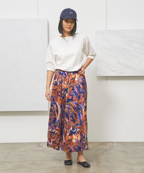 J.PRESS YORK STREET(ジェイプレスヨークストリート)の「【WOMEN】ツイストスリーブジャージ プルオーバー(Tシャツ/カットソー・レディース・ホワイト系/ライトグリーン系/ネイビー系/ピーコックグリーン系・F)」の9枚目の写真