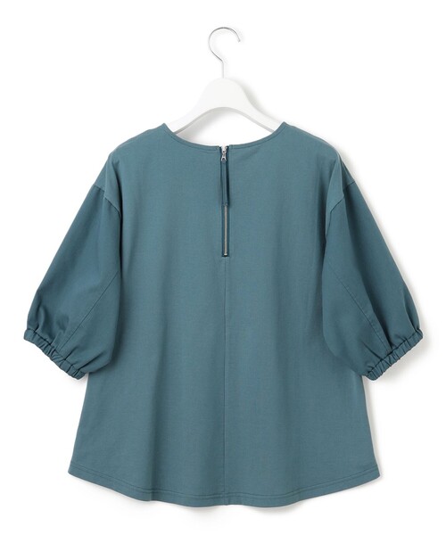 J.PRESS YORK STREET(ジェイプレスヨークストリート)の「【WOMEN】ツイストスリーブジャージ プルオーバー(Tシャツ/カットソー・レディース・ホワイト系/ライトグリーン系/ネイビー系/ピーコックグリーン系・F)」の13枚目の写真