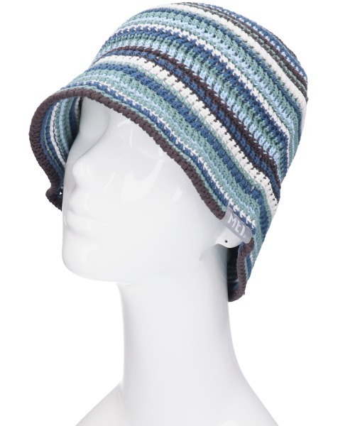 MEI(メイ)の「MEI/メイ ニットハット KNIT HAT ラメニット帽 251099605(ニットキャップ/ビーニー・レディース・ブルー/ブラック/ホワイト/レッド/イエロー・58cm)」の3枚目の写真