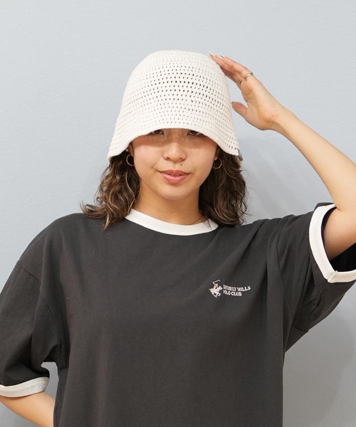 MEI(メイ)の「MEI/メイ ニットハット KNIT HAT ラメニット帽 251099605(ニットキャップ/ビーニー・レディース・ブルー/ブラック/ホワイト/レッド/イエロー・58cm)」の22枚目の写真