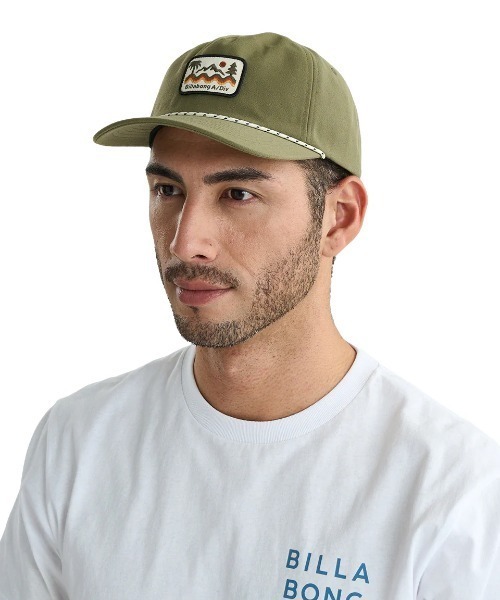 BILLABONG(ビラボン)の「BILLABONG メンズ ADIV STRAPBACK ロープキャップ 【2025年夏モデル】/ビラボンフロントデザインキャップ(キャップ・メンズ・ホワイト/アーミー・FREE)」の1枚目の写真