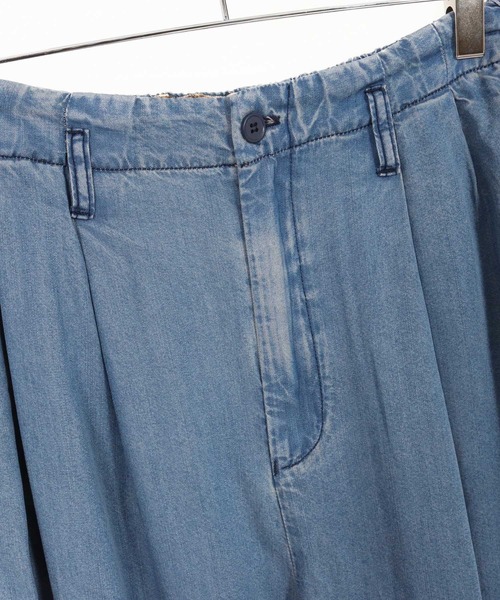 GLIMCLAP（グリムクラップ）の「mp13556-Color scheme design & balloon silhouette pants-light ounce denim-  デニムパンツ（デニムパンツ・メンズ・インディゴブルー・S/M/L）」の13枚目の写真