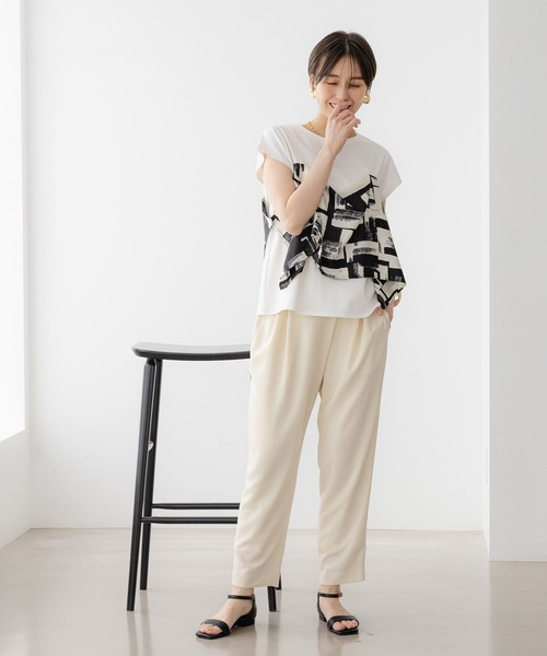 Elura(エルーラ)の「サラサラリラクシーラップパンツ<低身長サイズあり>/321524(その他パンツ・レディース・ダークブラウン/ネイビー/オフホワイト/ブラック・SMALL/MEDIUM/LARGE/FREE(S))」の5枚目の写真