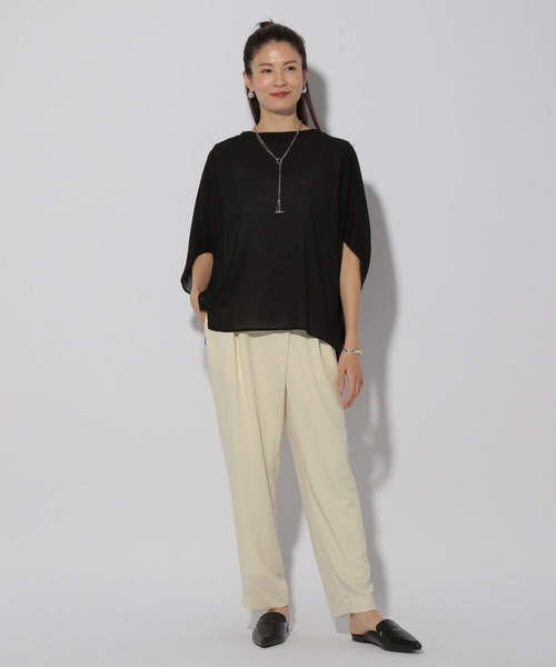 Elura(エルーラ)の「サラサラリラクシーラップパンツ<低身長サイズあり>/321524(その他パンツ・レディース・ダークブラウン/ネイビー/オフホワイト/ブラック・SMALL/MEDIUM/LARGE/FREE(S))」の11枚目の写真