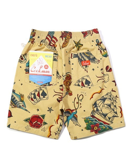 COOKMAN(クックマン)の「Cookman クックマン シェフ ショートパンツ ハーフパンツ イージーパンツ Old Tattoo Beige(その他パンツ・メンズ・ベージュ・MEDIUM/LARGE)」の3枚目の写真