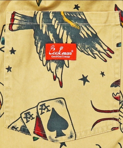 COOKMAN(クックマン)の「Cookman クックマン シェフ ショートパンツ ハーフパンツ イージーパンツ Old Tattoo Beige(その他パンツ・メンズ・ベージュ・MEDIUM/LARGE)」の4枚目の写真