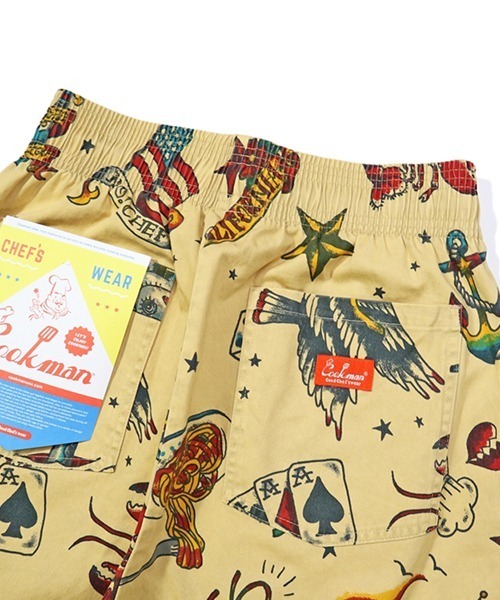 COOKMAN(クックマン)の「Cookman クックマン シェフ ショートパンツ ハーフパンツ イージーパンツ Old Tattoo Beige(その他パンツ・メンズ・ベージュ・MEDIUM/LARGE)」の6枚目の写真