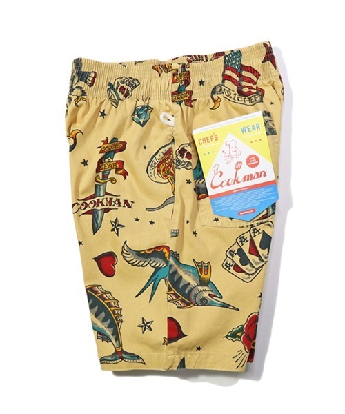 COOKMAN(クックマン)の「Cookman クックマン シェフ ショートパンツ ハーフパンツ イージーパンツ Old Tattoo Beige(その他パンツ・メンズ・ベージュ・MEDIUM/LARGE)」の8枚目の写真