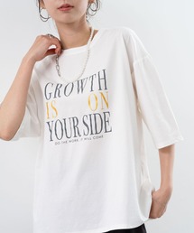 【refinedworks】箔プリント の ロゴ が今年らしい Tシャツ
